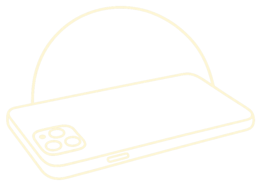 A phone lying face down