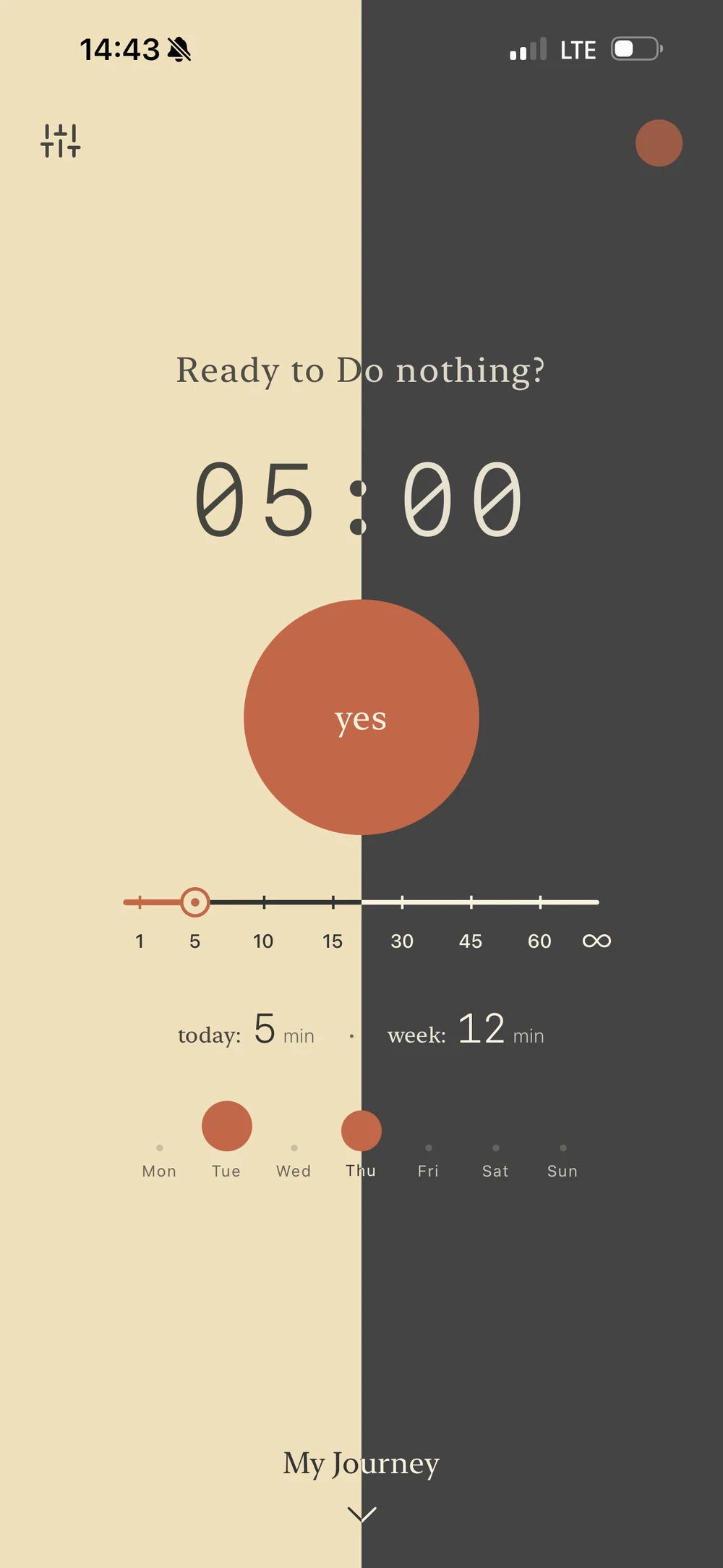 Nothing home screen split down the middle — light theme on the left, dark on the right