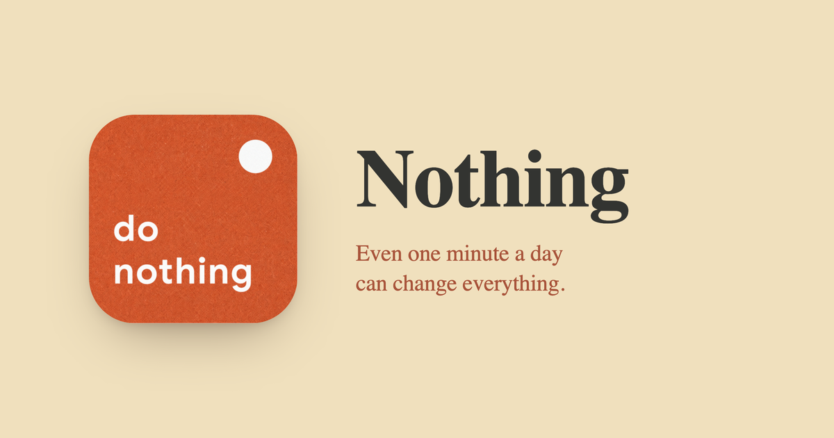 Nothing — 官网预览图